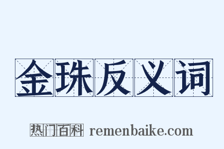 金珠反义词是什么意思的图片